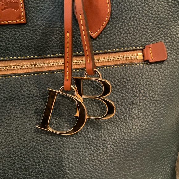 Dooney & Bourke Pebble Grain Leather Tote, in Jeans Blue - Picture 2 of 9